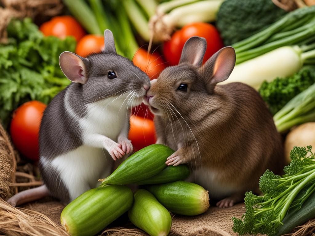 rat and rabbit interaction